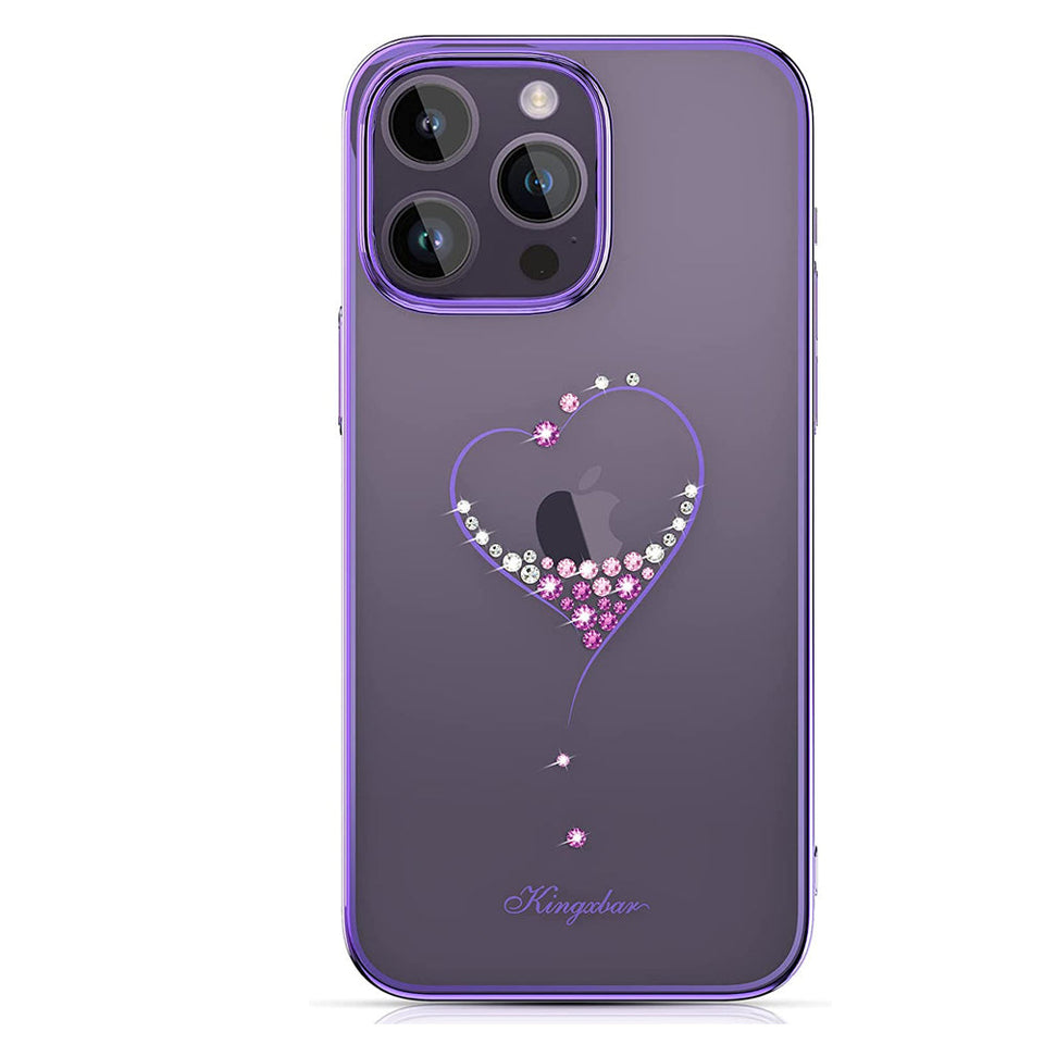 iPhone Heart Rhinestone Diamond Plated Hard Clear PC Back Cover Clearance Sale