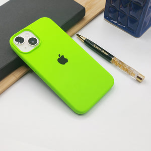 iPhone Liquid Silicone Case Cover Neon Green