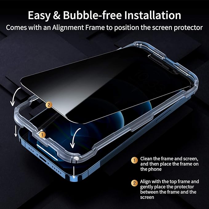 iPhone Anti-Spy Privacy Tempered Glass