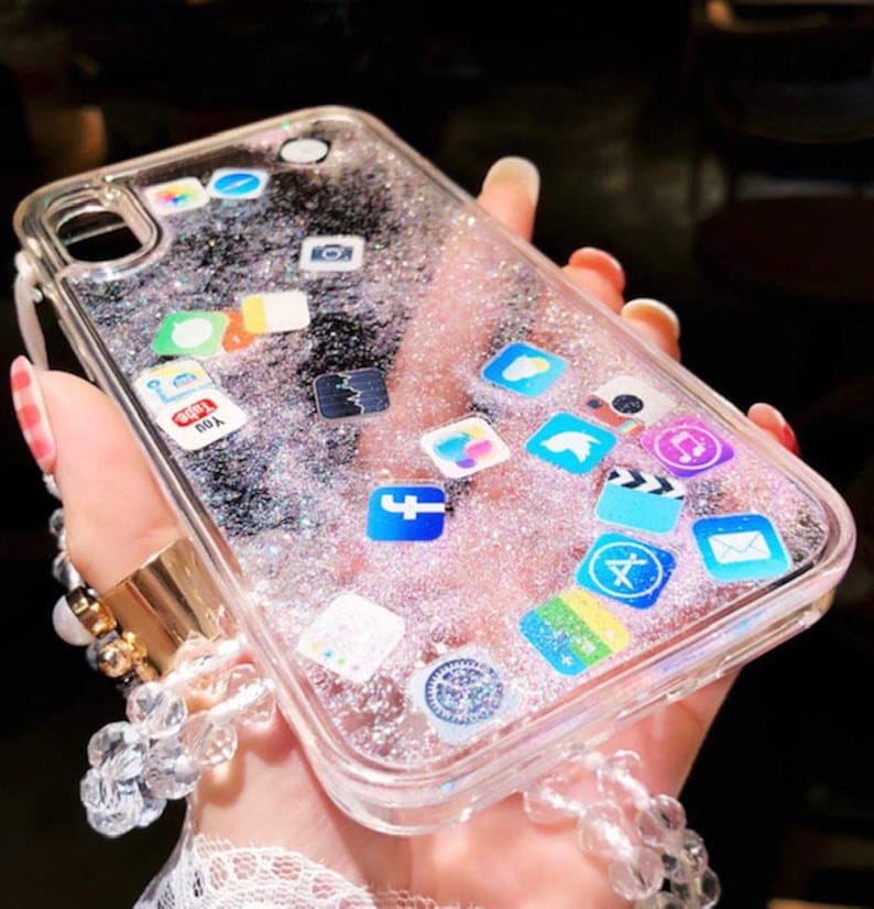 iPhone Floating App Quick Sand Case Cover