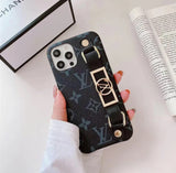 iPhone 12/ 12 Pro Luxury Brand Strap Holder Black Case Clearance Sale
