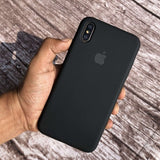 iPhone Liquid Silicone Case Cover Jet Black