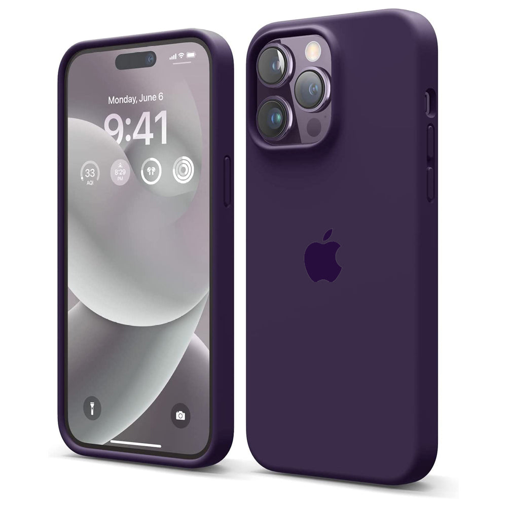 iPhone Deep Purple Premium Silicone Case Cover
