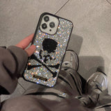 iPhone Luxury Fashion Skull Diamond Design Case Cover