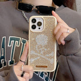 iPhone Luxury Fashion Skull Diamond Design Case Cover