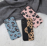 leopard family case cover pink black blue yellow