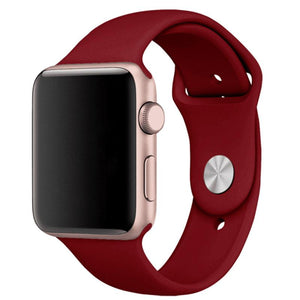Apple iWatch Marshala Silicone Sport Band For Series 1 2 3 4 5 6 7 8 9 SE 7 8 9 SE SE 2 Gen