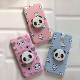 Cute Panda Case Cover With Holder