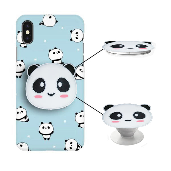 Cute Panda Case Cover With Holder