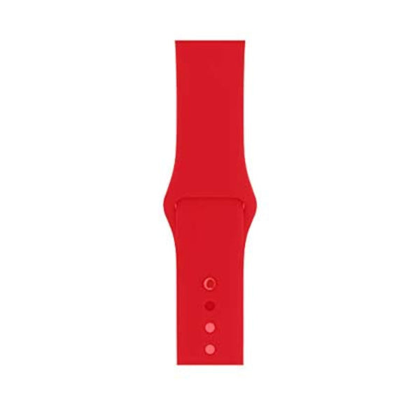 Apple iWatch Red Silicone Sport Band for (Series SE/7/6/5/4/3/2/1)