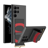 Samsung Galaxy S23 Ultra Back Wristband Strap Kickstand Cover Case