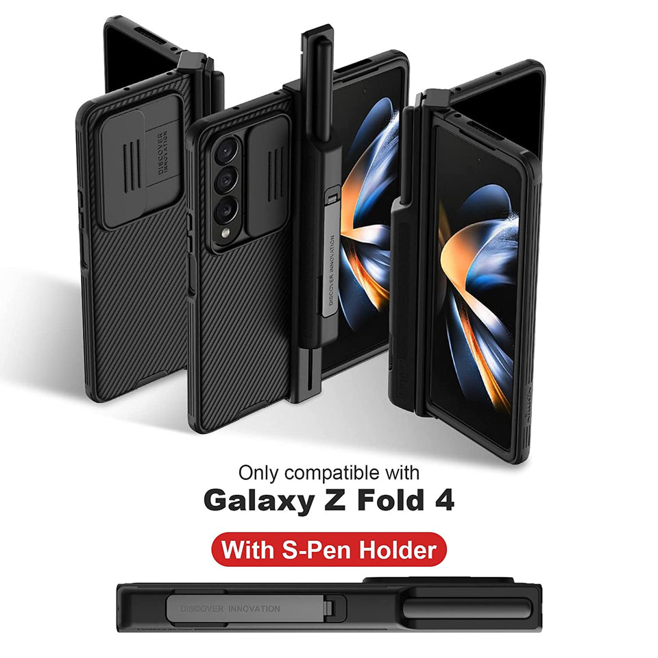 Samsung Galaxy Z Fold 4 Black Nillkin CamShield Pro Full Set Case Cover