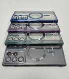 Samsung S23 Ultra Magsafe Magnetic Transparent Phone Case With Lens Protector Clearance Sale