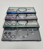 Samsung S23 Ultra Magsafe Magnetic Transparent Phone Case With Lens Protector