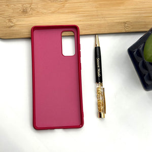 Samsung Galaxy Liquid Silicone Case Cover Rose Red