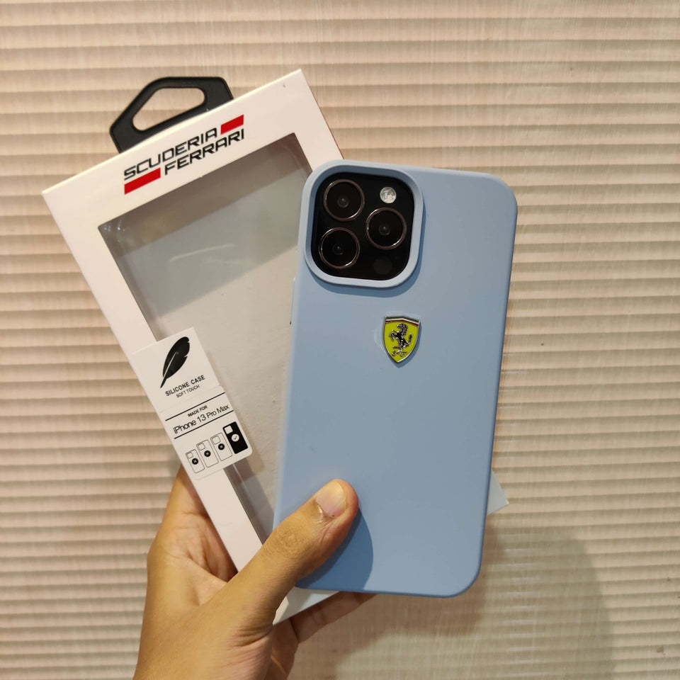 iPhone Luxury Brand Ferrari Sports Car Silicone Case Cover