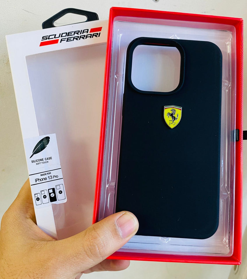 iPhone Luxury Brand Ferrari Sports Car Silicone Case Cover