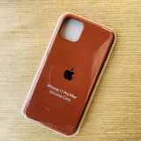 tan brown apple iphone liquid silicone case cover