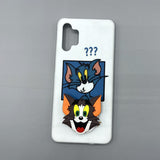 Mouse and Meow Cartoon Case Cover With Holder