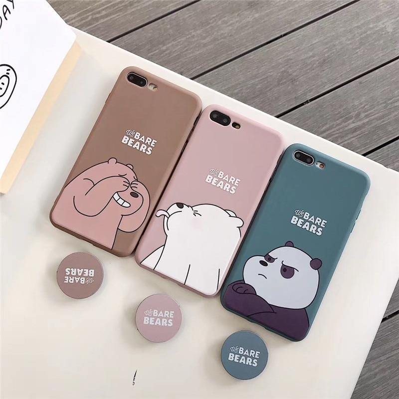 Cute Bear Printed Phone Case Cover